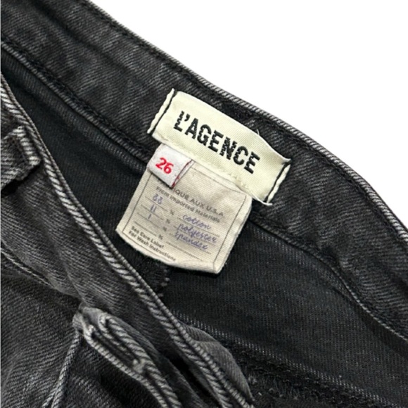 L’Agence Madden High Rise Wide Leg Jeans | Washed Black | Size 26 - Picture 5 of 5